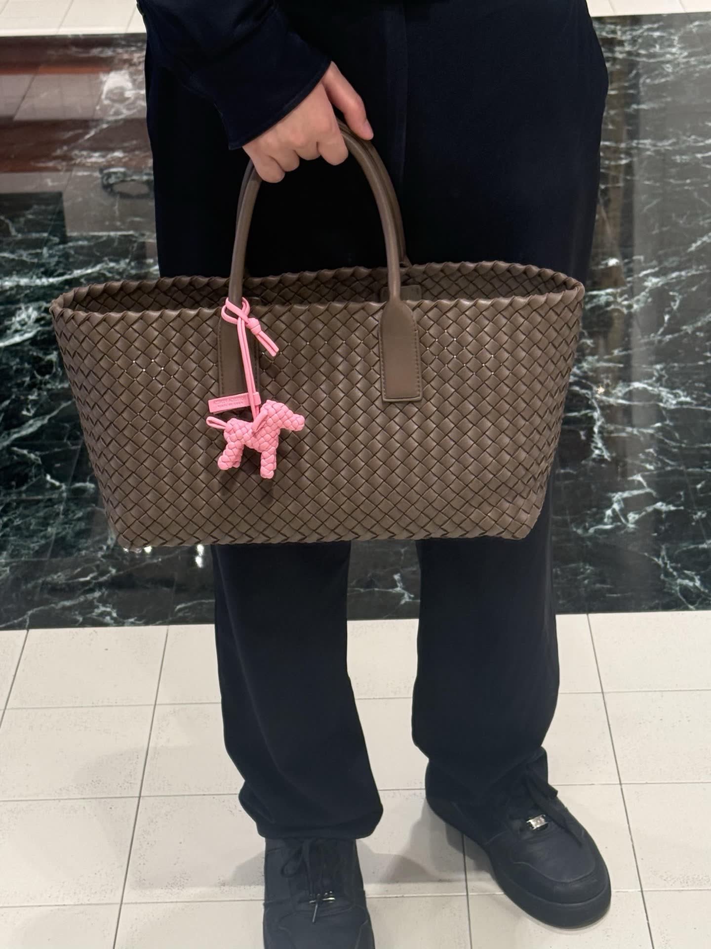 Bottega Veneta Pink Leather Horse Charm